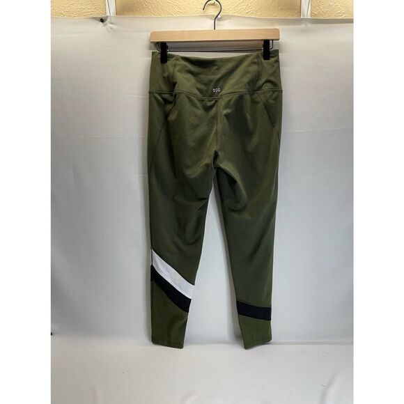 DSG Dark Green Hunter Olive Cropped Leggings Womens Size Medium - Picture 7 of 7